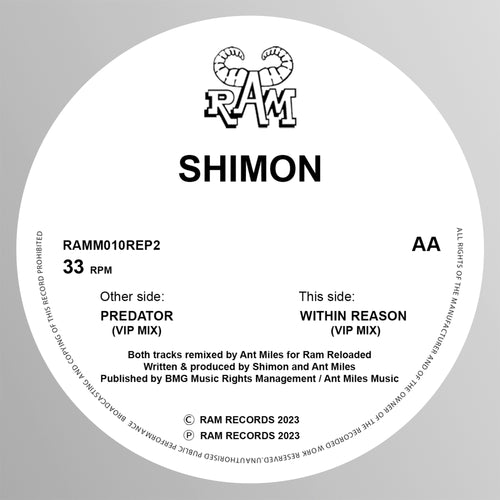 Shimon - The Predator / Within Reason (Ant Miles VIP's)