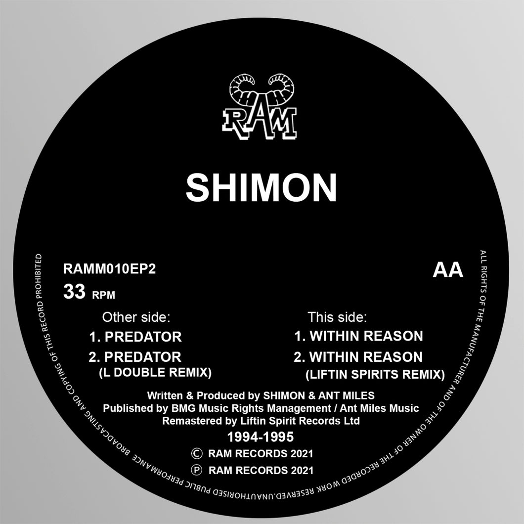 Shimon - The Predator / Within Reason (Includes Remixes)